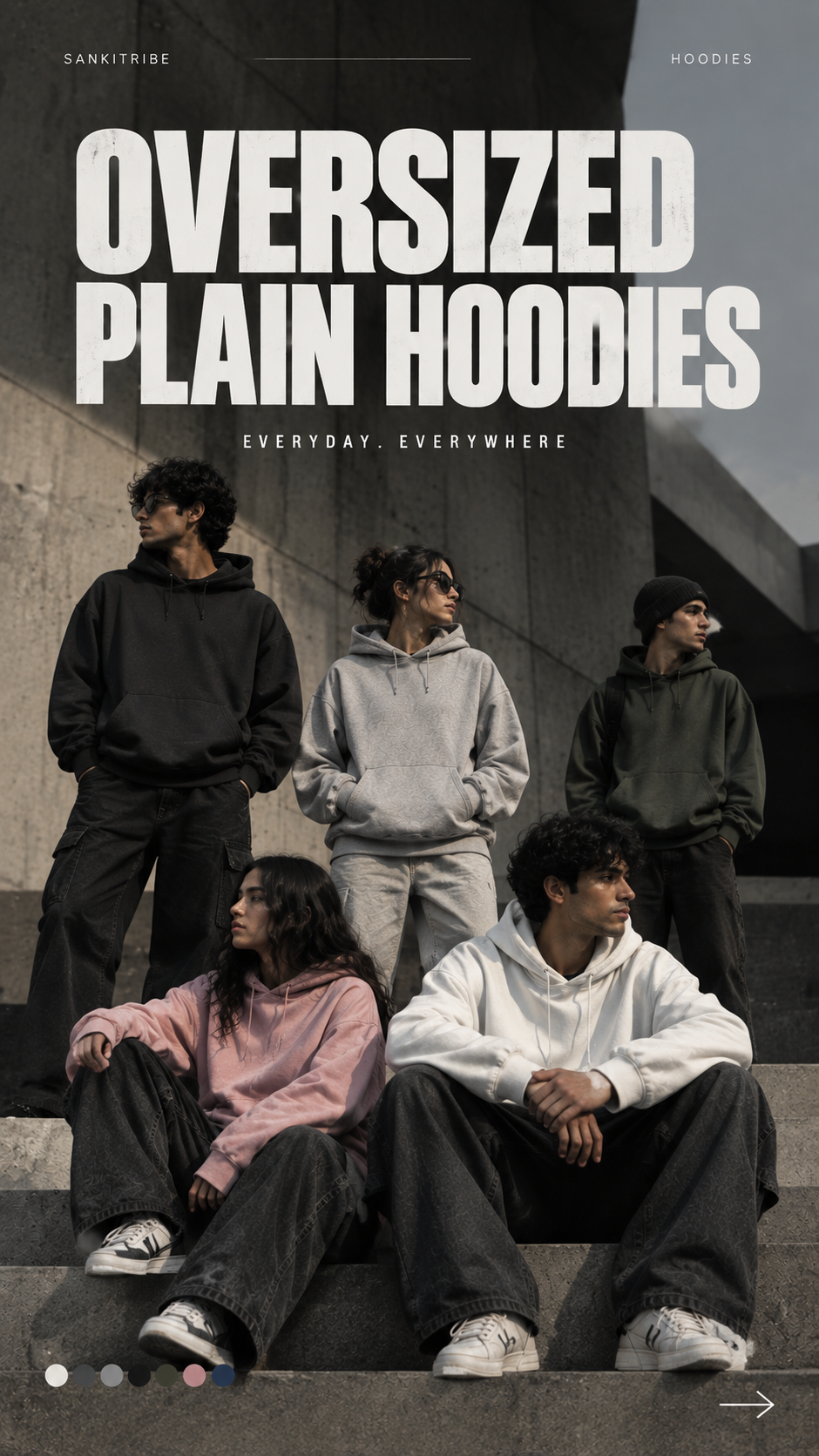 Oversized Plain Hoodies