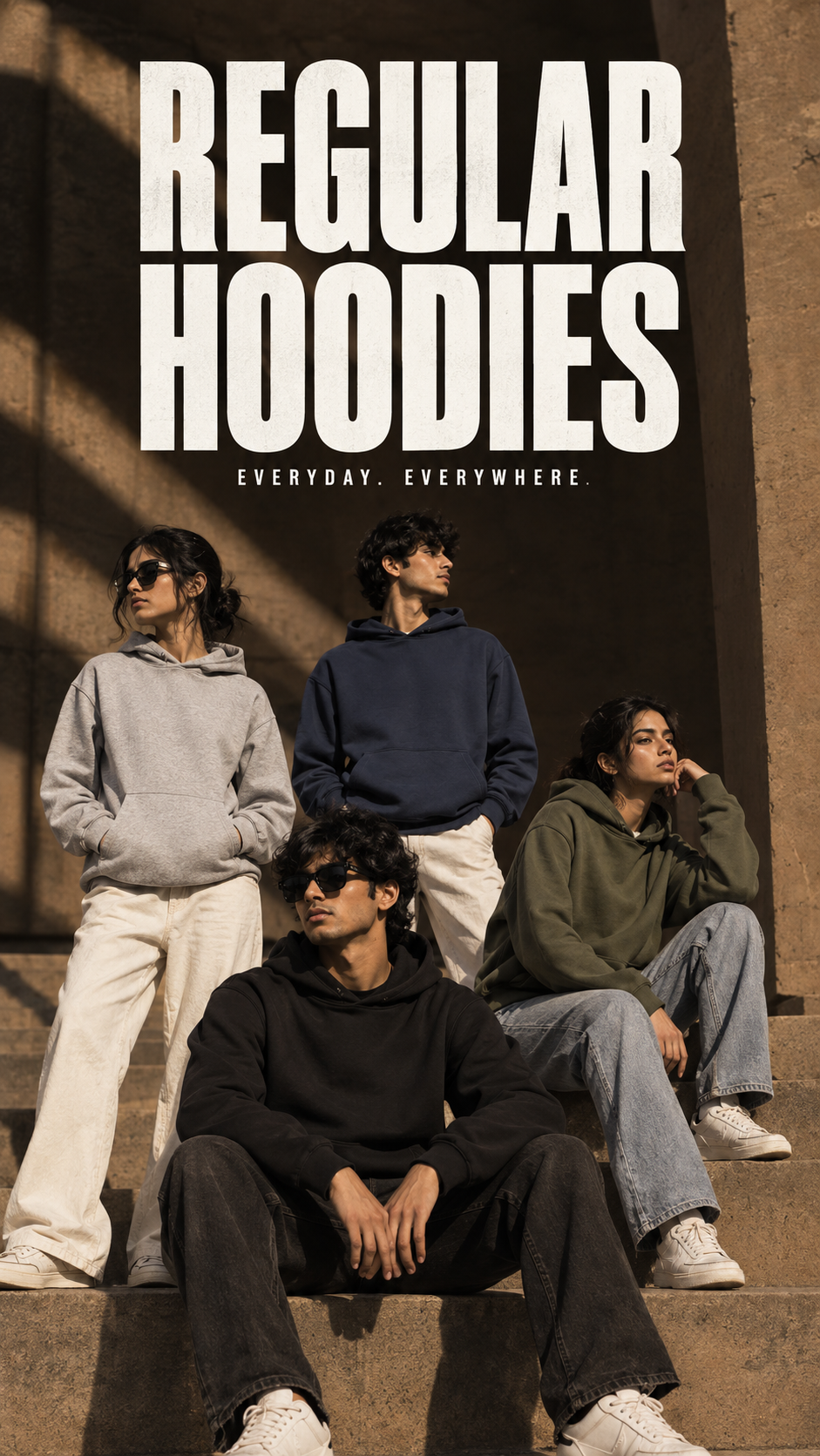 Regular Plain Hoodies