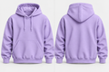 Lavender Warm 300 GSM Regular Plain Hoodies