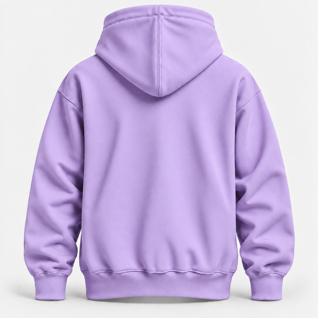 Lavender Warm 300 GSM Regular Plain Hoodies