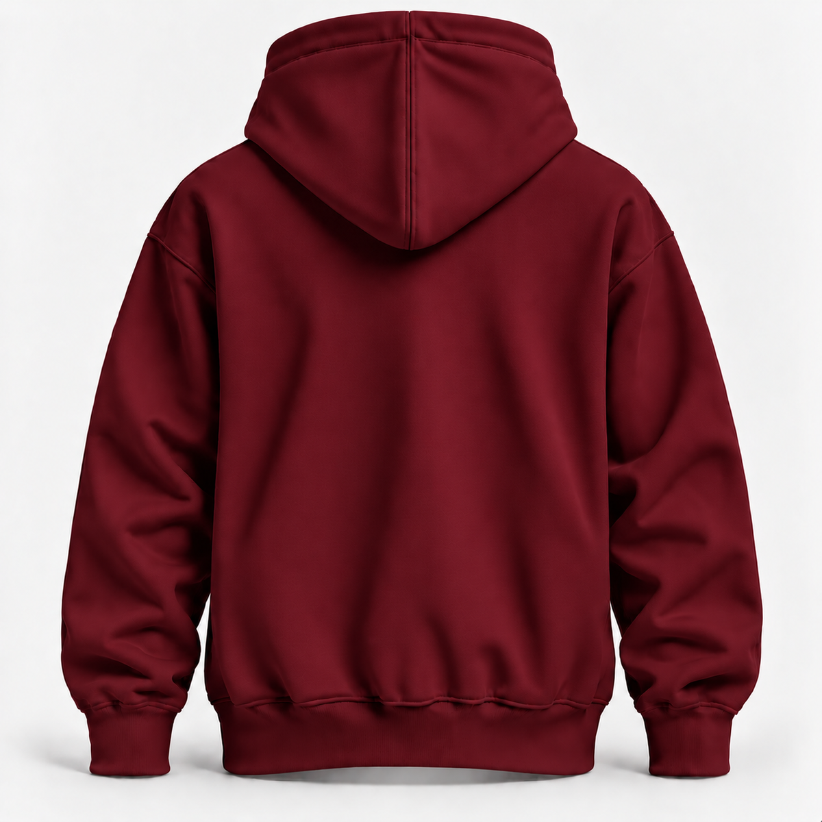 Maroon Color Warm 300 GSM Regular Plain Hoodies