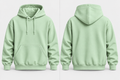 Mint Color Warm 300 GSM Regular Plain Hoodies