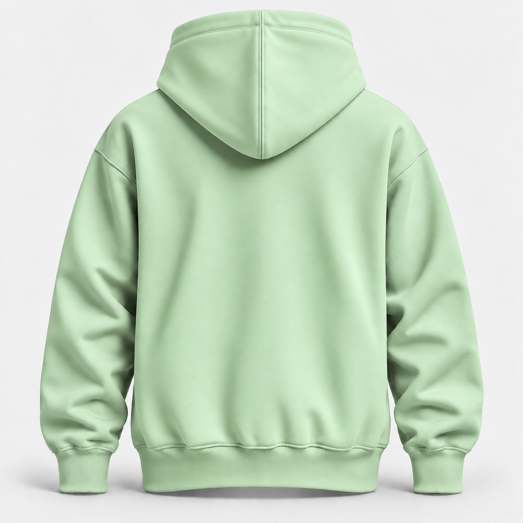 Mint Color Warm 300 GSM Regular Plain Hoodies