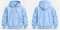 Baby Blue Warm 300 GSM Regular Plain Hoodies
