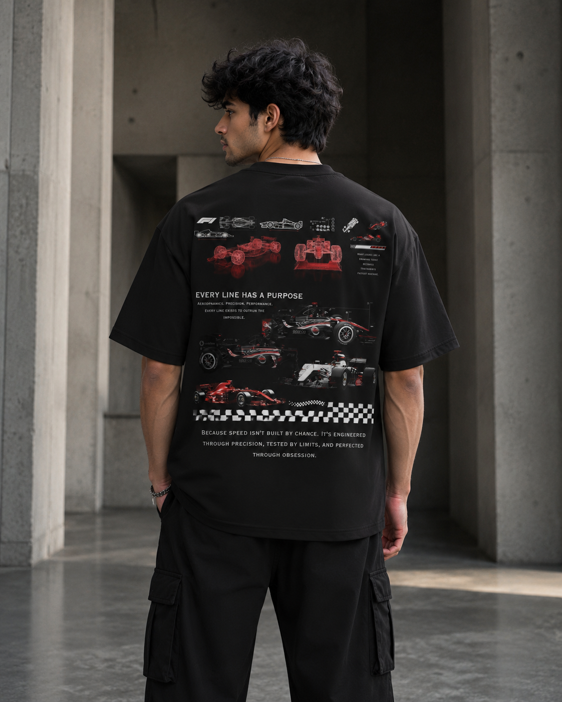 SANKITRIBE Premium Terry Oversized |Formula 1 Edition | DTC Graphic T-Shirt
