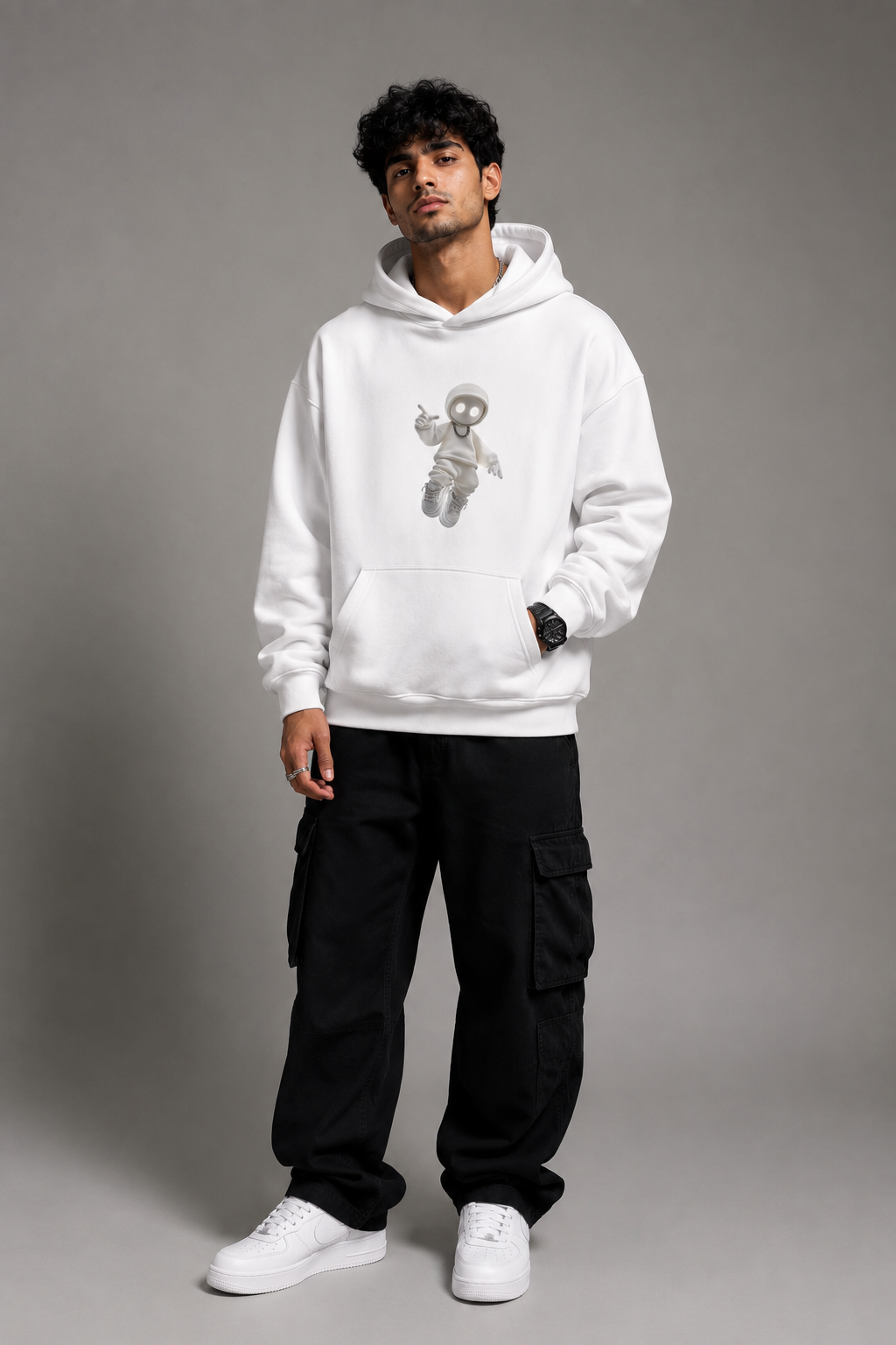 SANKITRIBE Premium Unisex Oversized Graphic Hoodie | Flash Hood |