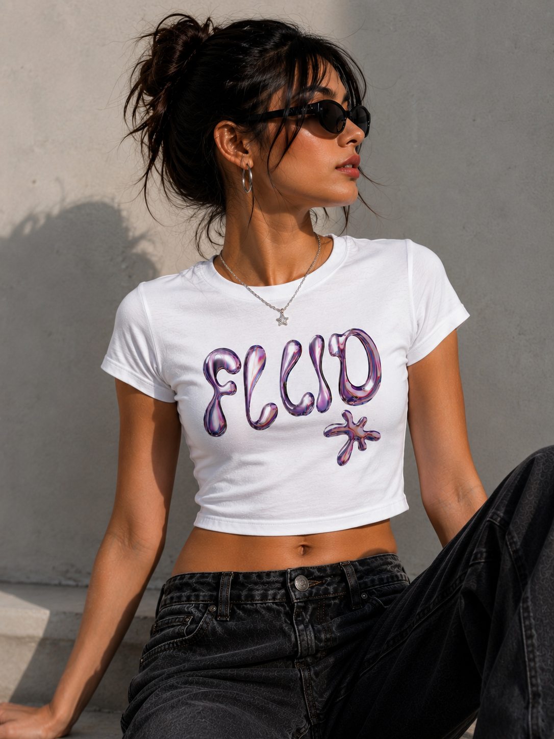 SANKITRIBE Women's Graphic Baby Tee
