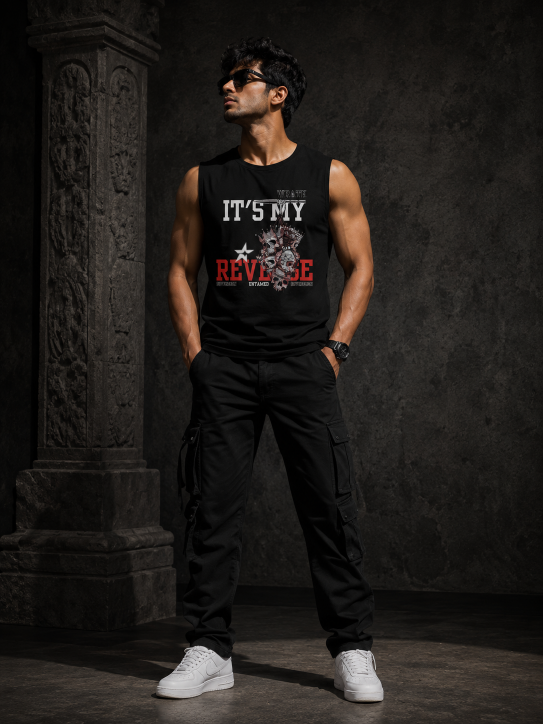 SANKITRIBE Men's Sleeveless Streetwear Tank