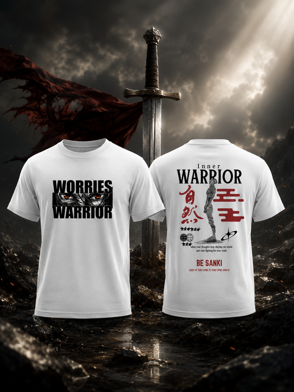 SANKITRIBE Classic Crew Graphic T-Shirt | Warrior |
