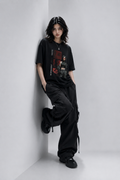 SANKITRIBE Female Terry Oversized DTG Graphic Printed T-Shirt | Independent Streetwear | Drop Shoulder Fit