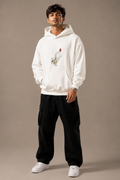 SANKITRIBE Premium Unisex Oversized Graphic Hoodie | Red Butterfly |