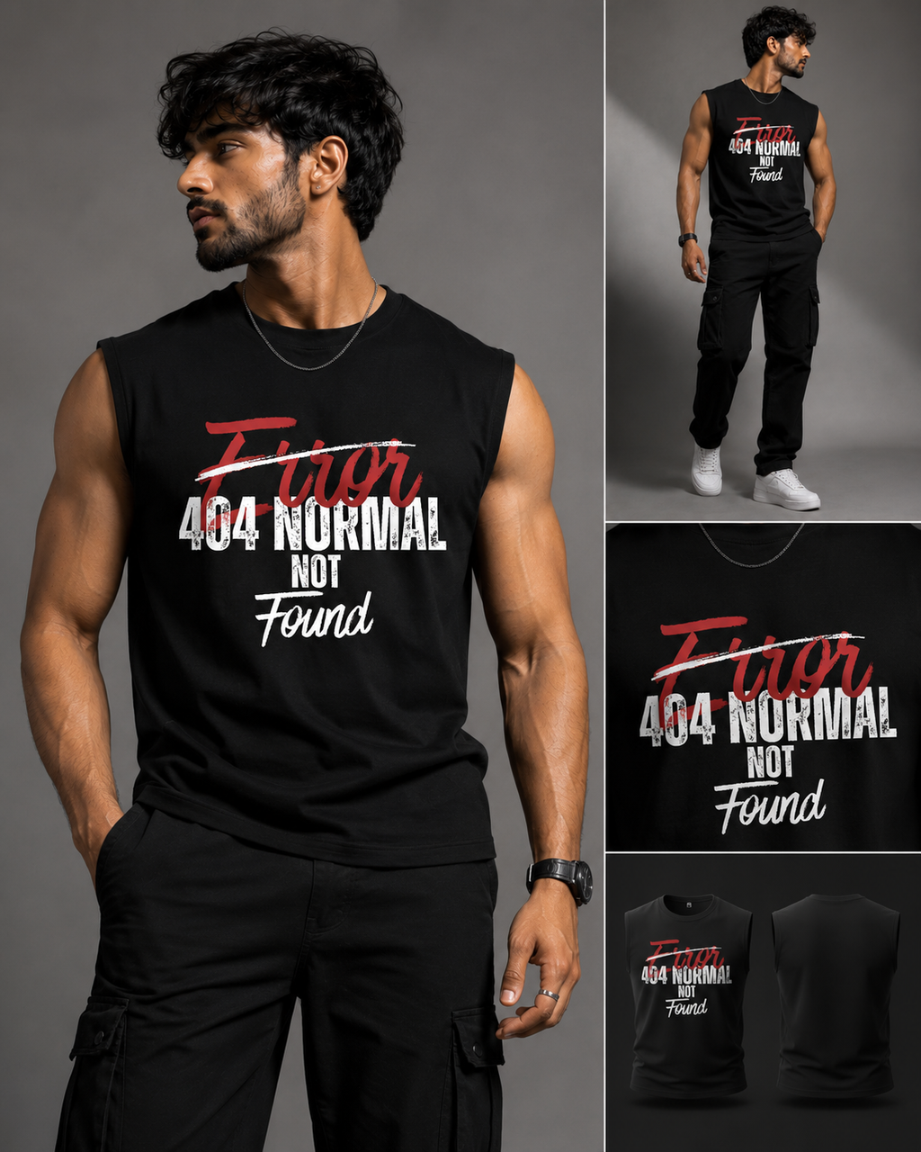 SANKITRIBE Premium Men's Sleeveless DTG T-shirt