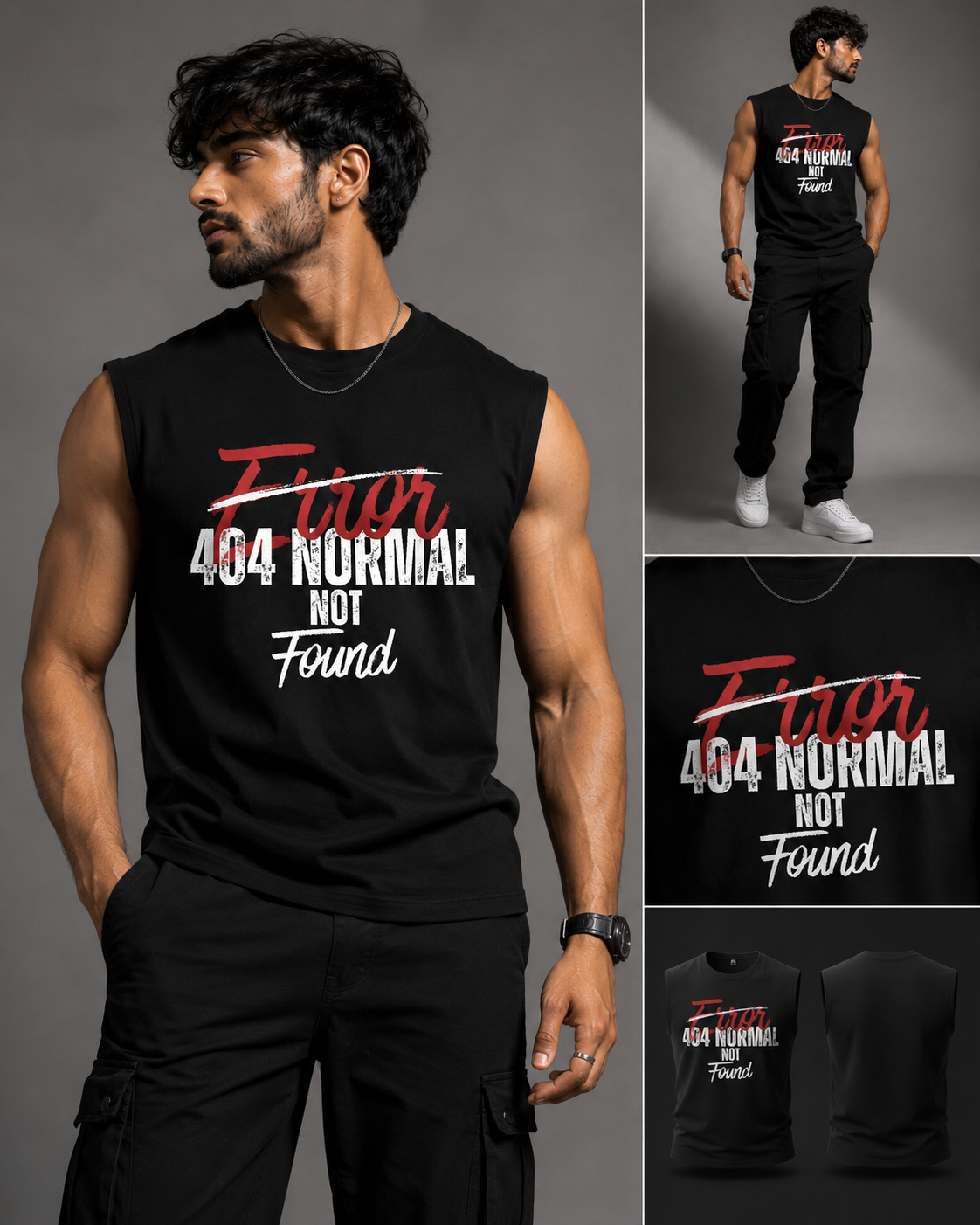 SANKITRIBE Premium Men's Sleeveless DTG T-shirt