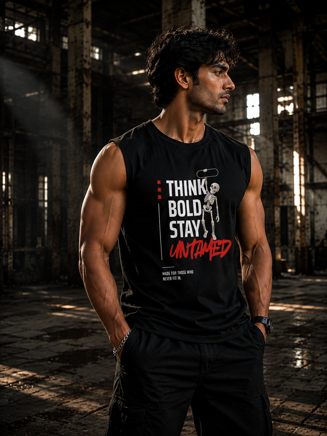 SANKITRIBE Premium Cotton Sleeveless DTG Tee