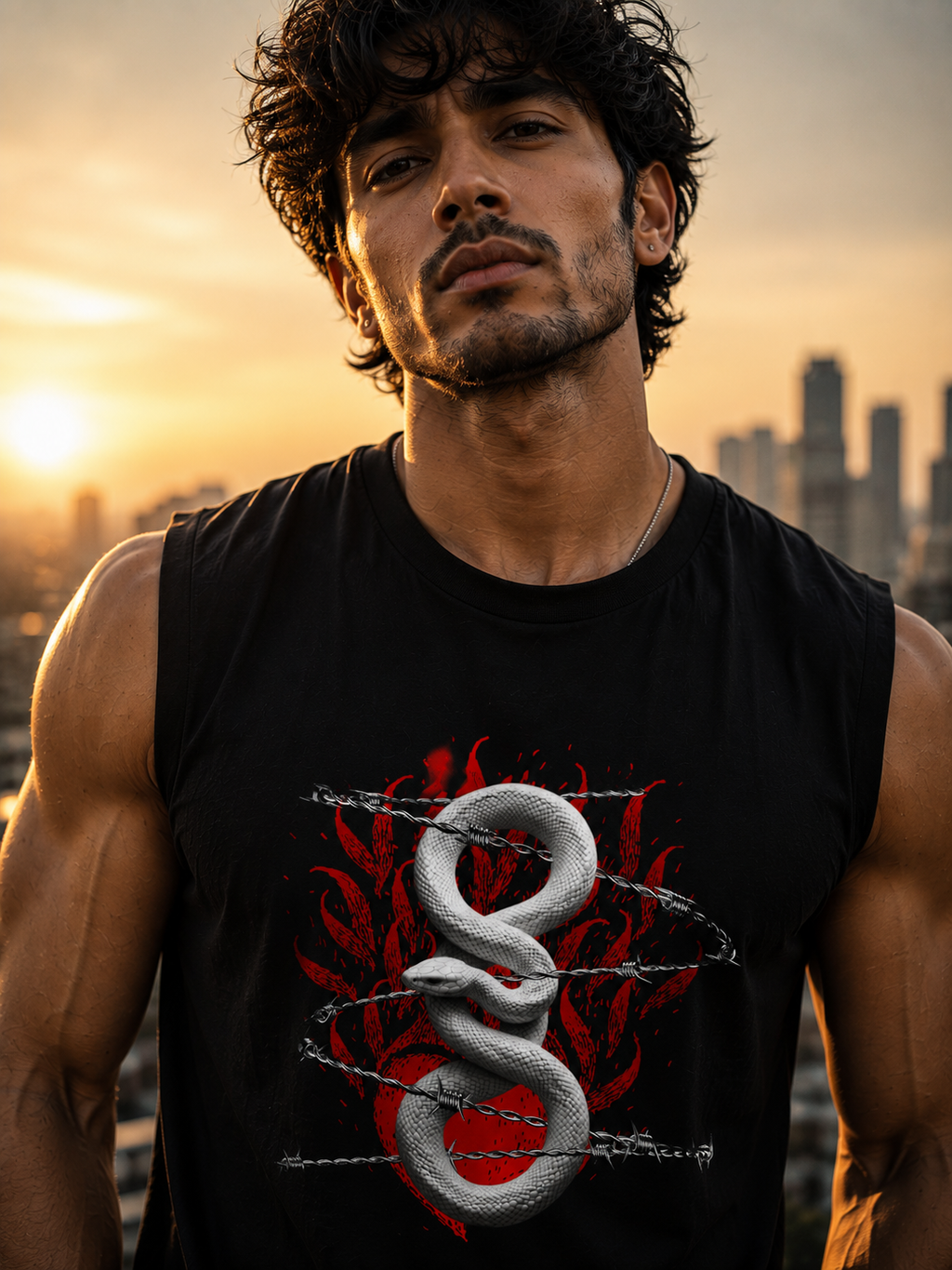 SANKITRIBE Street Essentials Sleeveless DTG Tee