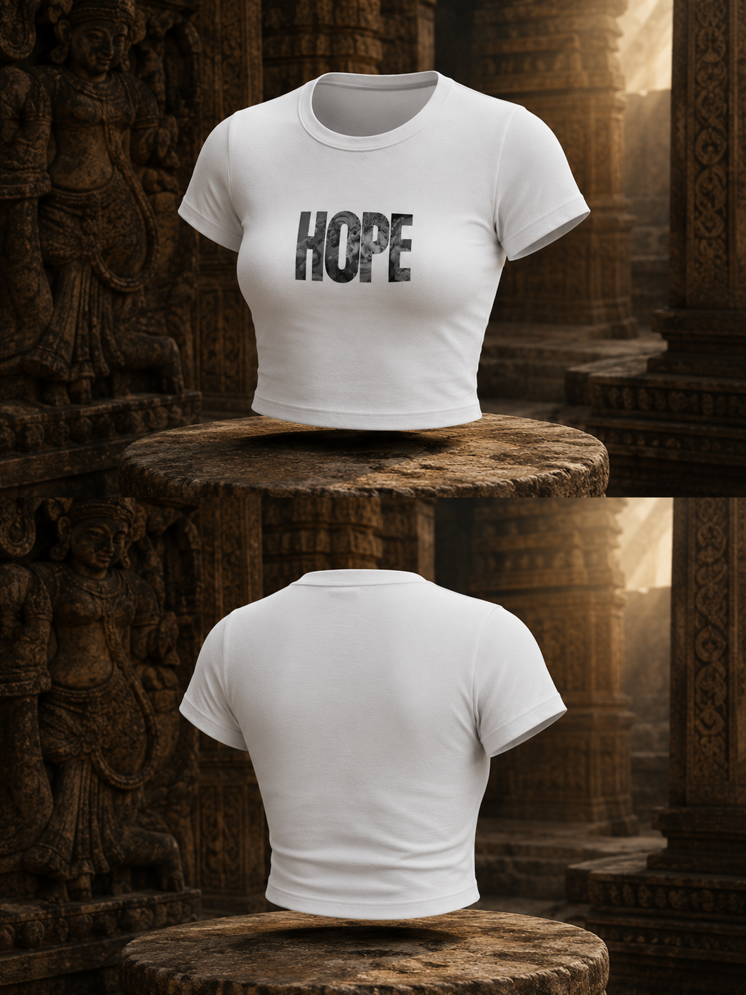 SANKITRIBE Premium Women's Baby Tee | HOPE |