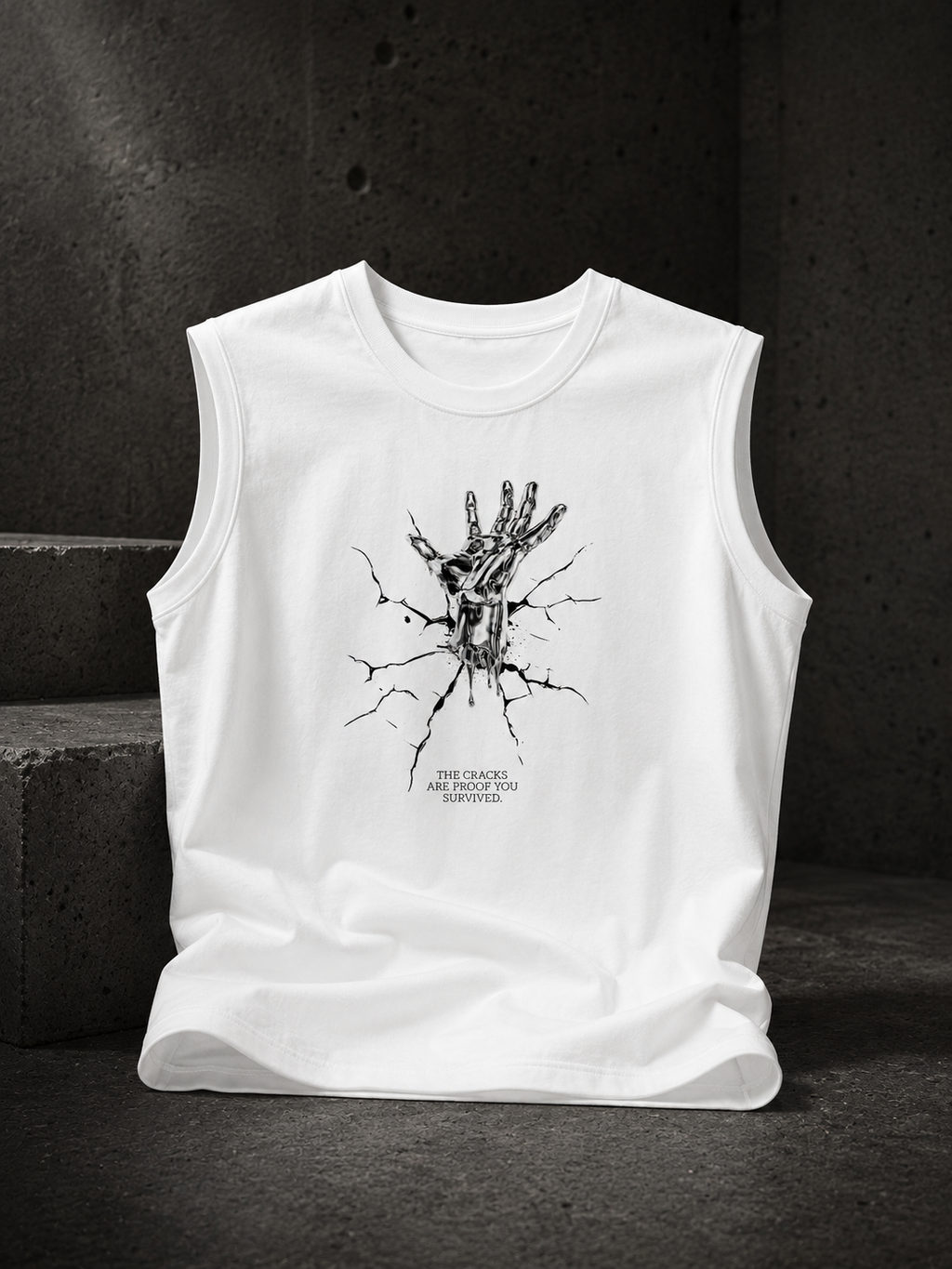 SANKITRIBE Premium Cotton Sleeveless DTG GRAPHIC Tee