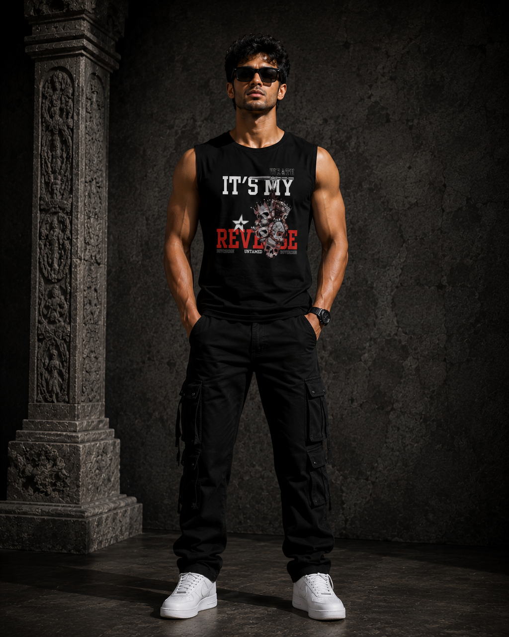 SANKITRIBE Men's Sleeveless Streetwear Tank