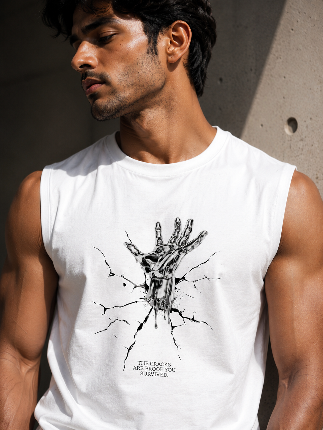 SANKITRIBE Premium Cotton Sleeveless DTG GRAPHIC Tee
