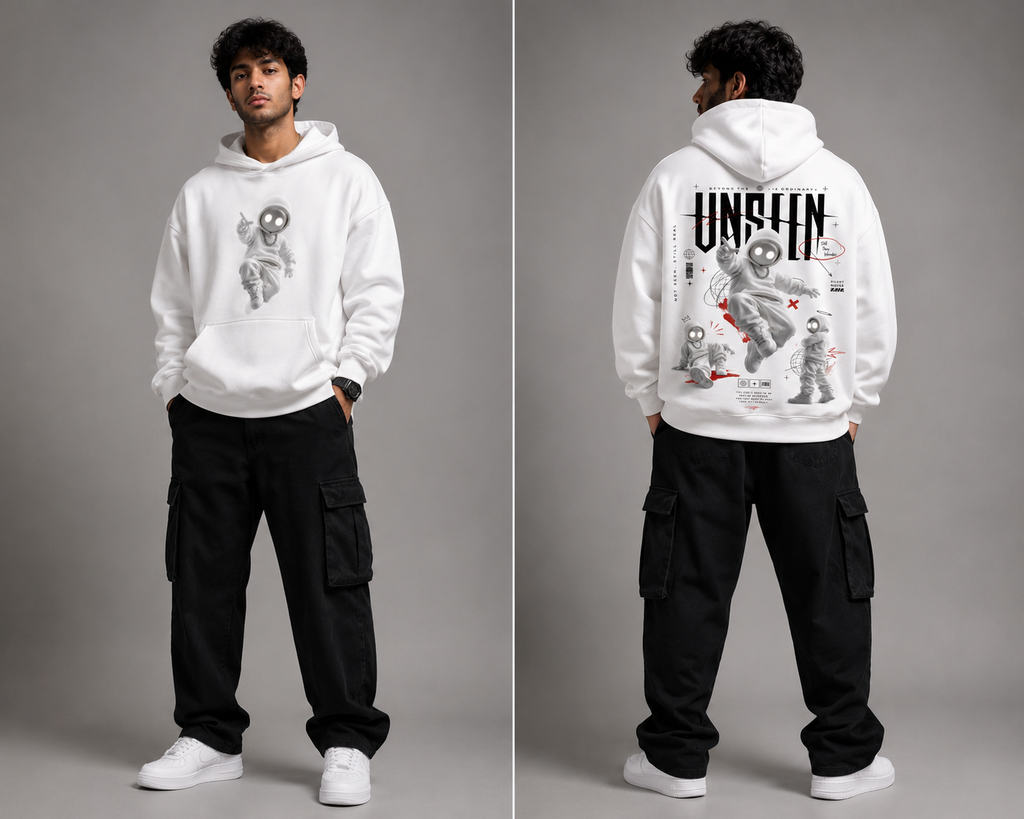 SANKITRIBE Premium Unisex Oversized Graphic Hoodie | Flash Hood |