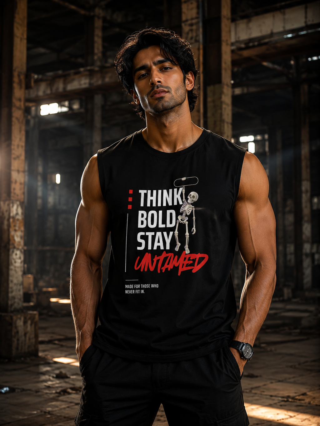 SANKITRIBE Premium Cotton Sleeveless DTG Tee
