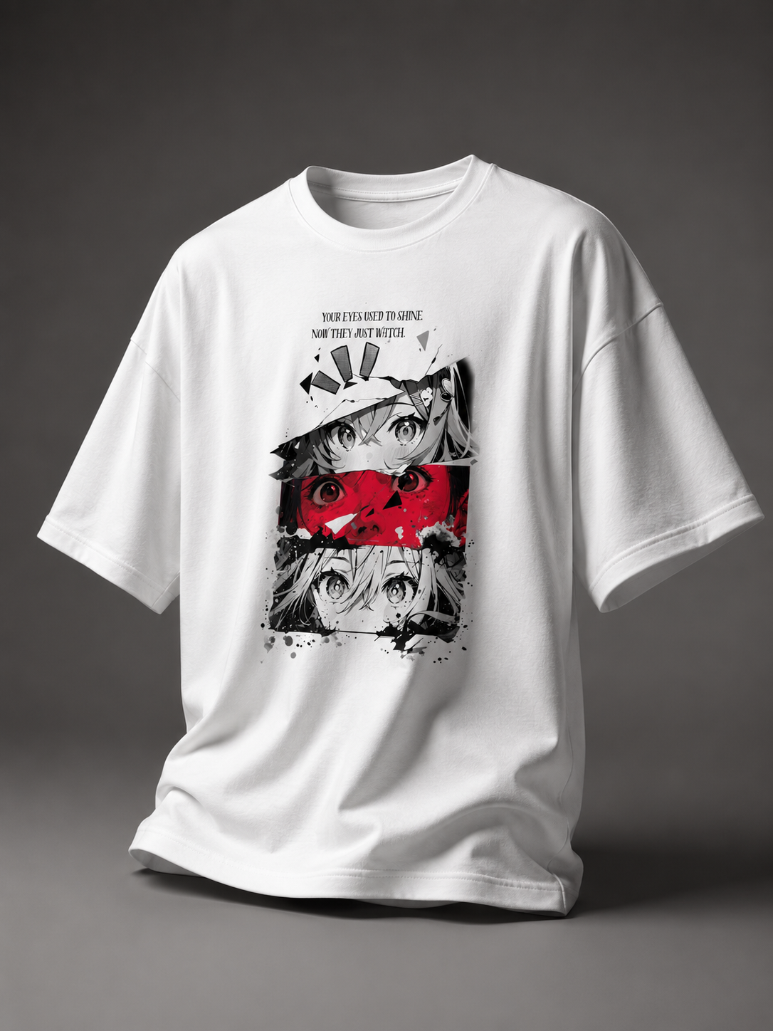 SANKITRIBE Premium Women's Terry Oversized Manga Graphic DTC T-Shirt