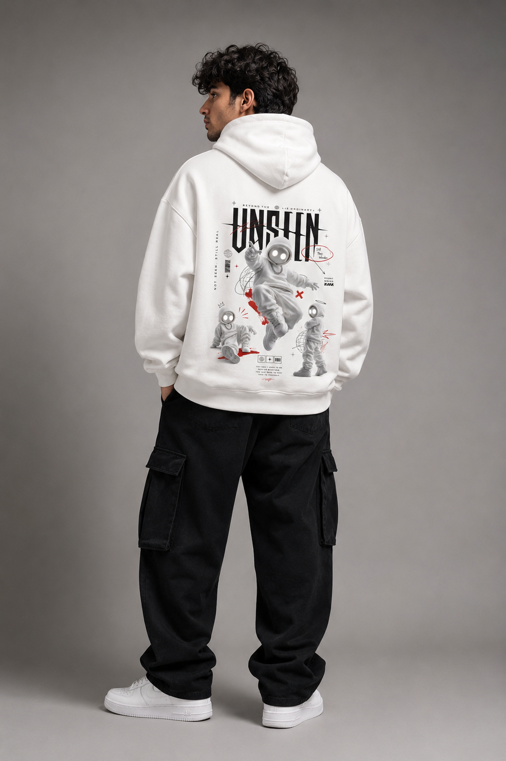 SANKITRIBE Premium Unisex Oversized Graphic Hoodie | Flash Hood |