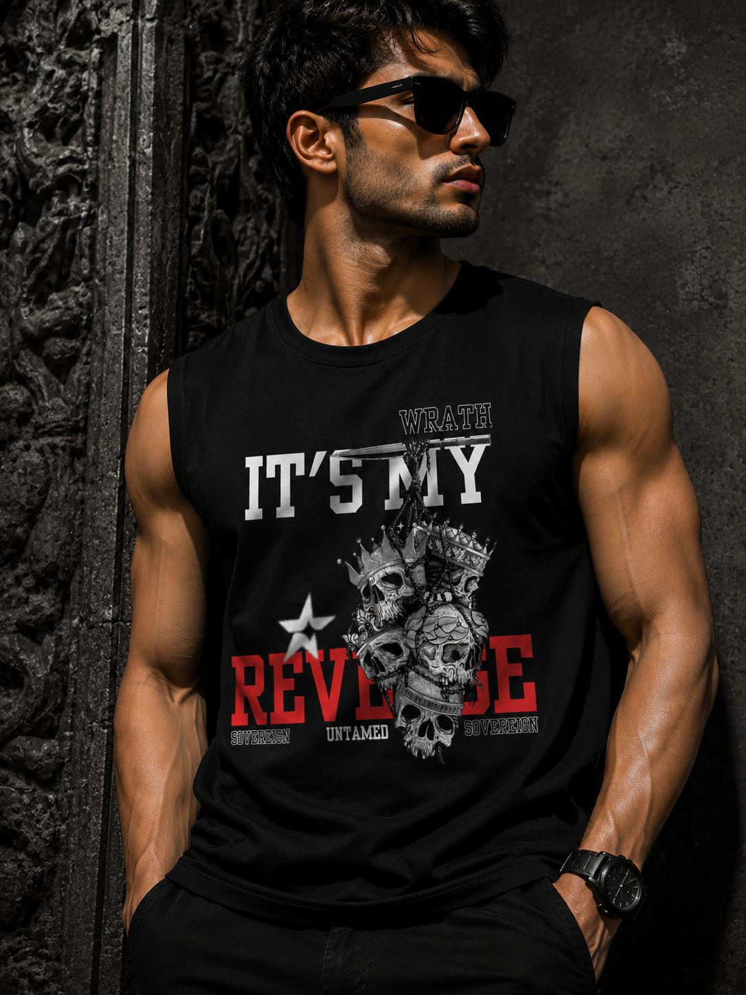 SANKITRIBE Men's Sleeveless Streetwear Tank