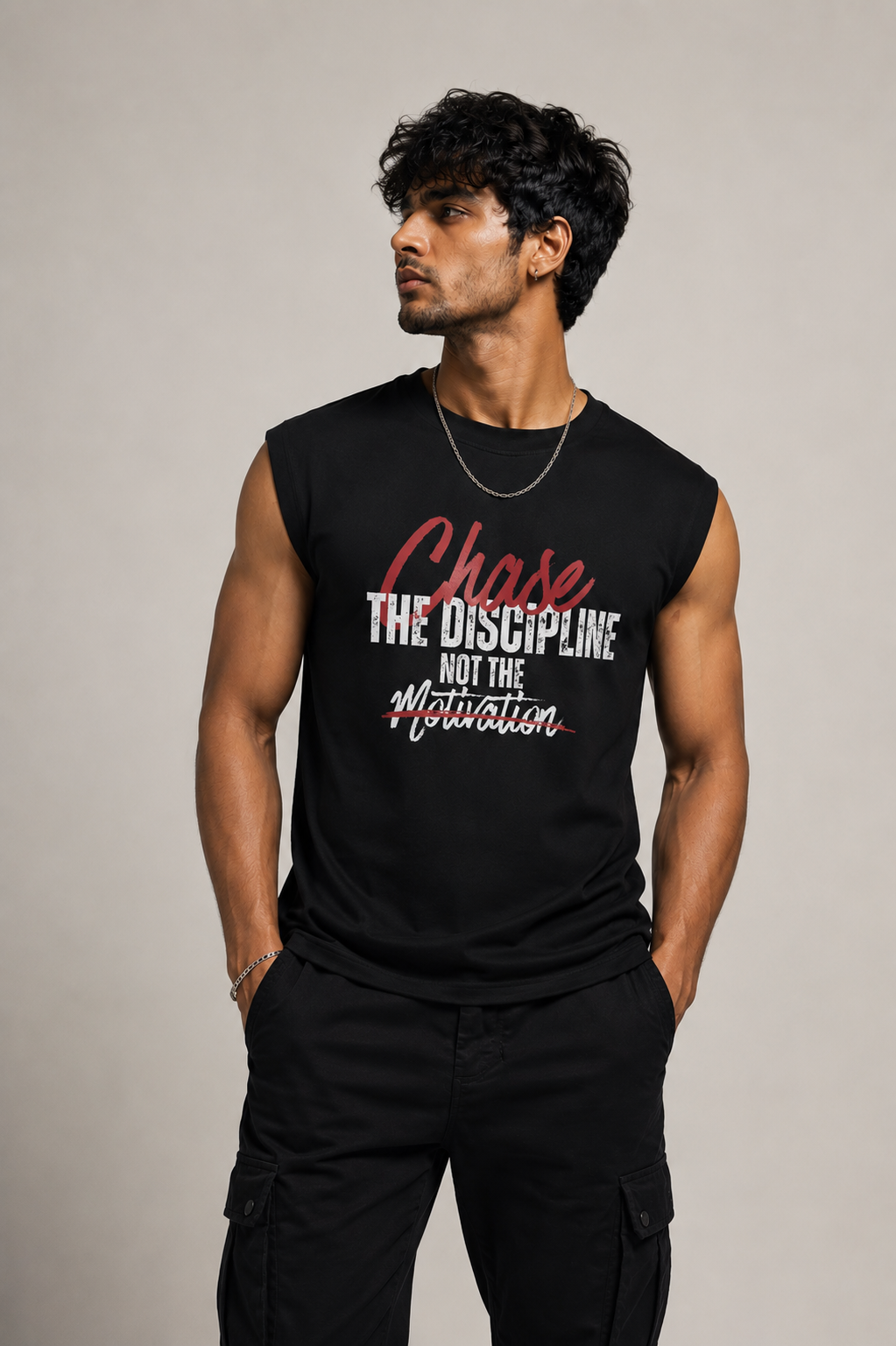 SANKITRIBE Premium Men's Sleeveless DTG T-shirt