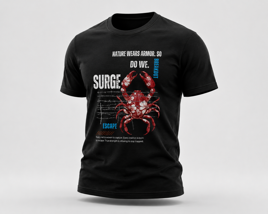 SANKITRIBE Classic Crew Graphic T-Shirt | Crab Mentality |