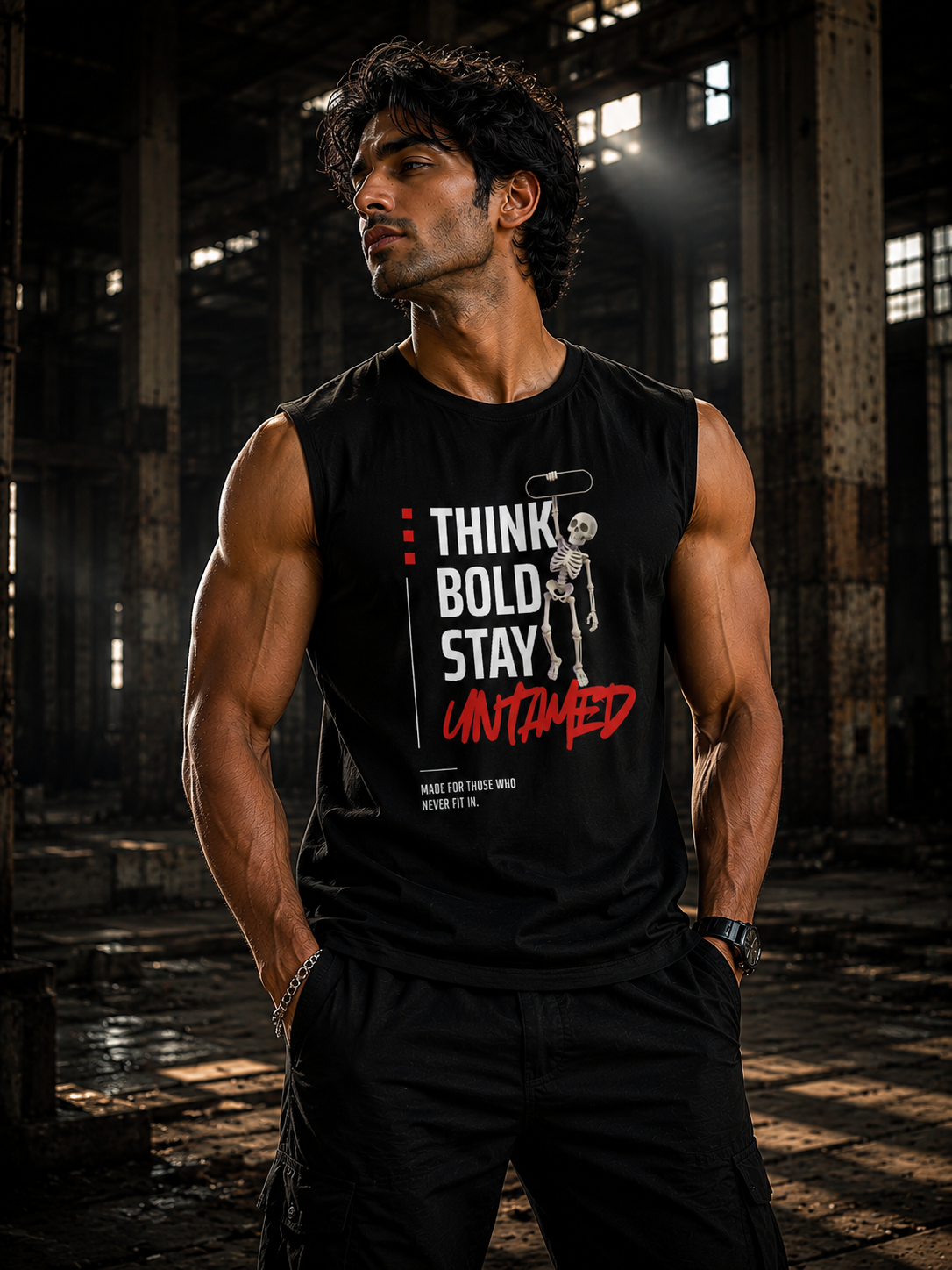 SANKITRIBE Premium Cotton Sleeveless DTG Tee