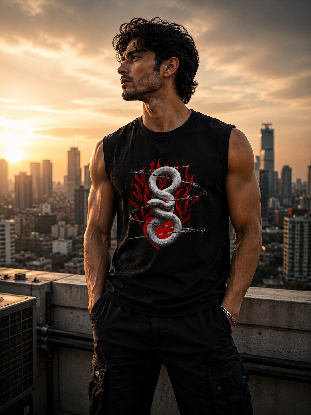 SANKITRIBE Street Essentials Sleeveless DTG Tee