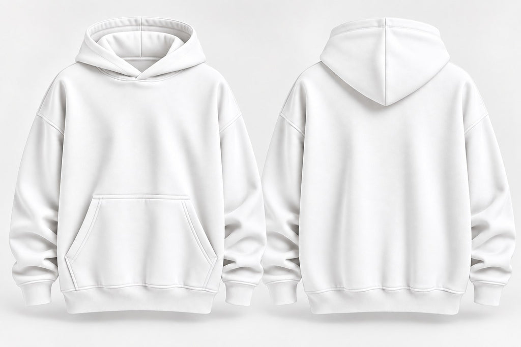 Heavy Weight 400 GSM Oversized Plain Hoodie