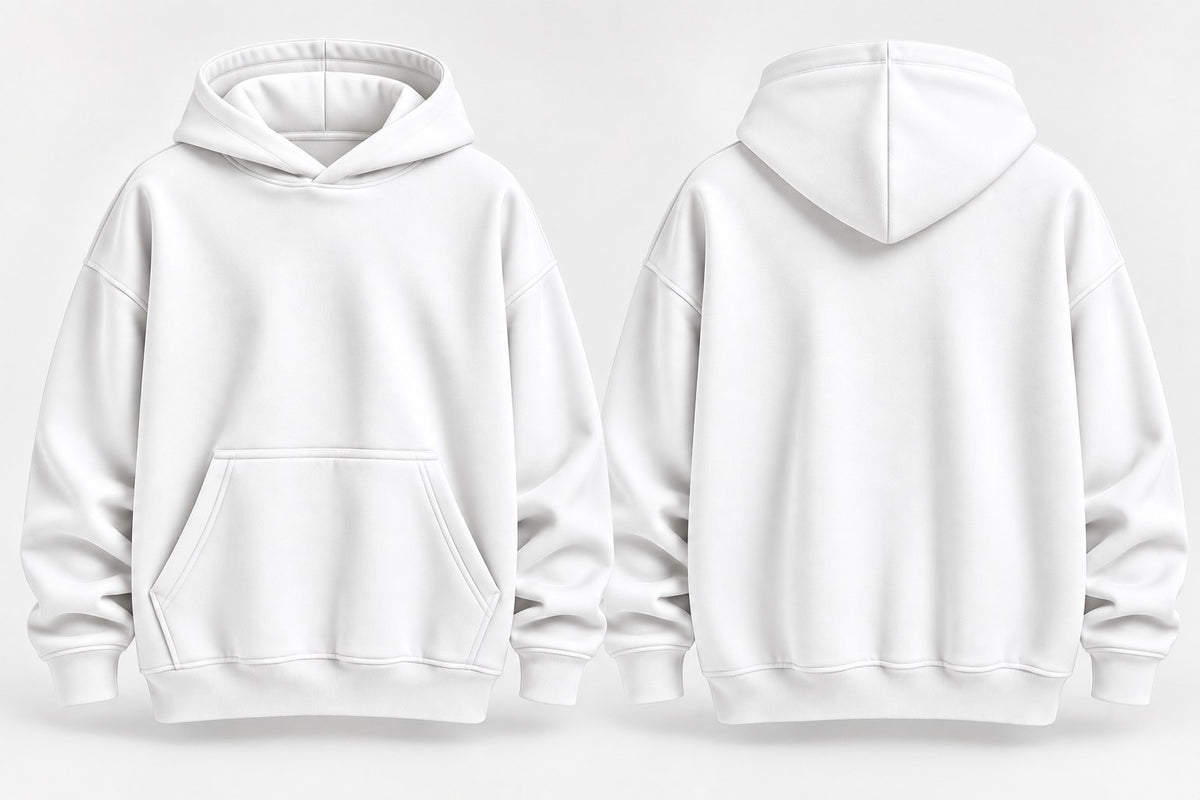 Heavy Weight 400 GSM Oversized Plain Hoodie