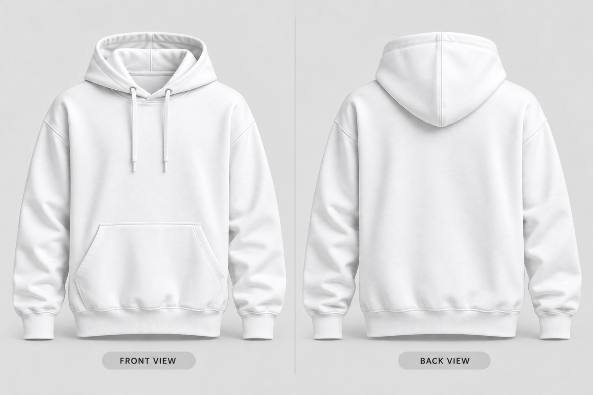 Seven Colors Warm 300 GSM Regular Plain Hoodies