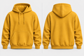 Mustard Yellow Warm 300 GSM Regular Plain Hoodies